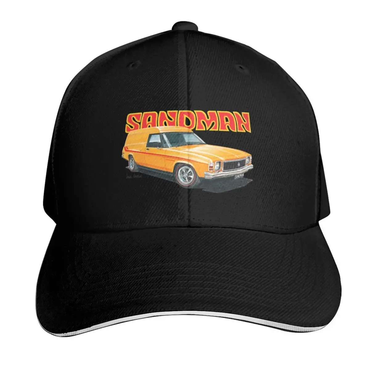 Holden HX Sandman Panelvan Design Baseball Cap Strapback Dad Hat Six Panel Structured Crown Sun Protection UPF 50+