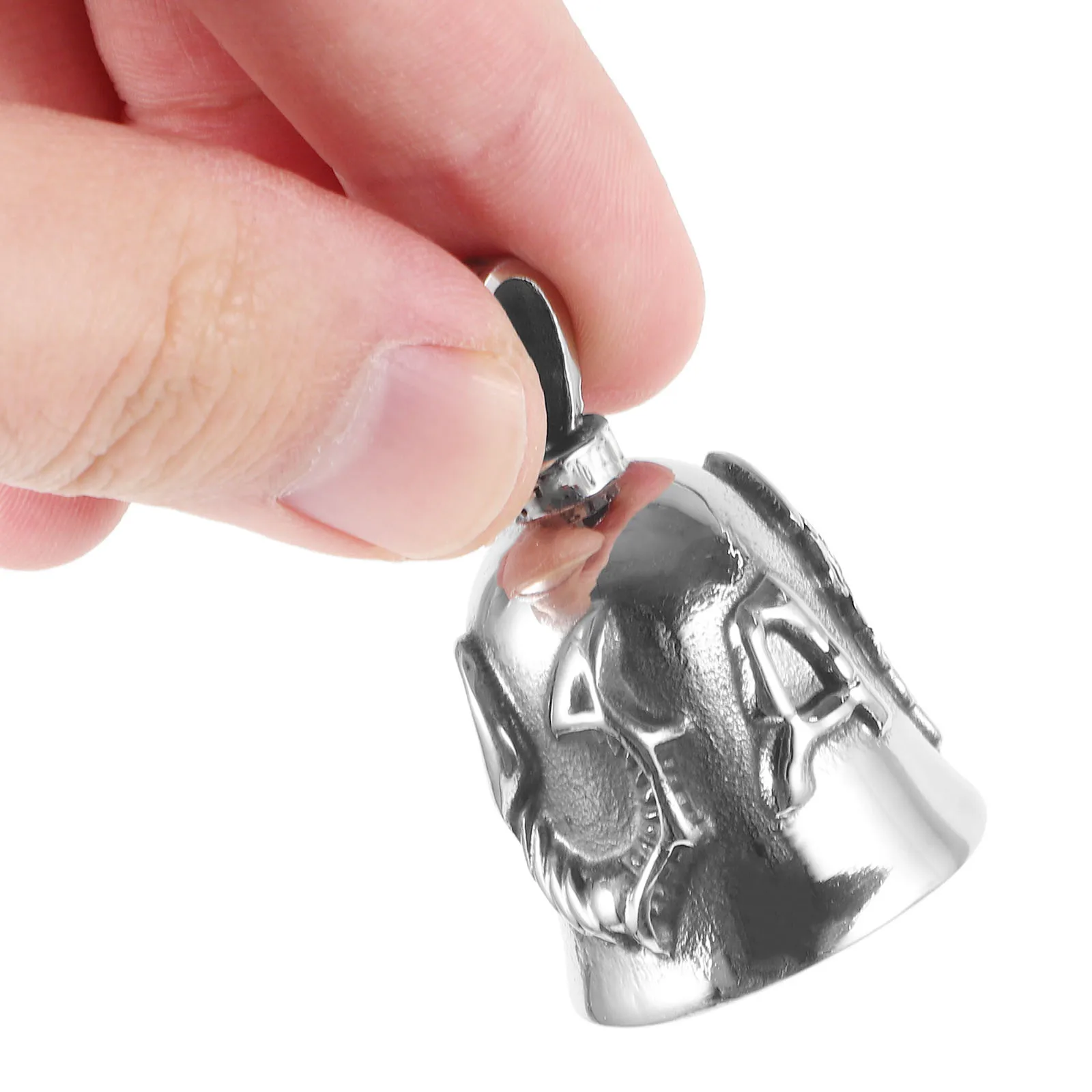 

Motorcycle Key Chain Bell Hanger Vintage Stainless Steel Angel Wing Decorative Pendant Keychain Charm Accessories For Bike