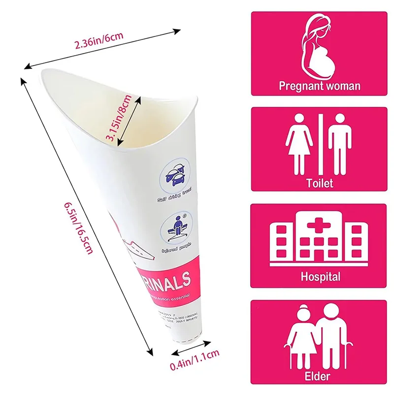 6 ~ 24 قطعة/الوحدة ورقة مبولة المتاح المحمولة آمنة مريحة السفر في الهواء الطلق أدوات التخييم الإناث الدائمة أدوات المرحاض TMZ #2