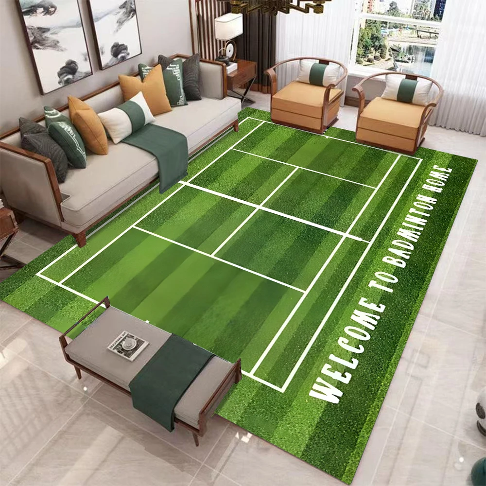 Baseball Field Kids Play Rug Grass & Dirt Texture NonSlip Sports Decor Carpet for Playroom Kids Bedroom & Sports Fan Space