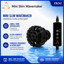 ZKSJ Mini Slim 2000/3000 App Programmed Ultra Quite DC Mini Aquarium Wavemaker Circulation Pump for Marine Coral Reef Fish Tank