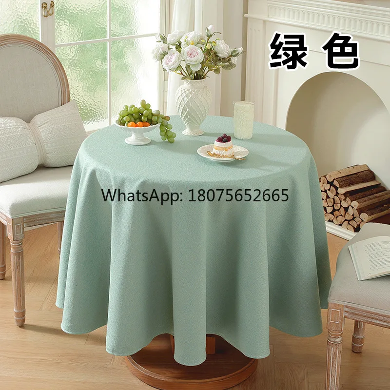 Export best-selling Nordic style round tablecloth - hotel tablecloth, thickened, dustproof, customizable