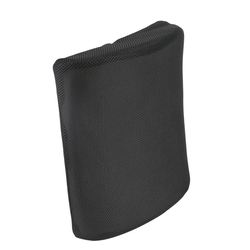 Espuma de memória Almofada de apoio lombar, assento, cadeira, escritório, casa, carro, preto, 2 pcs