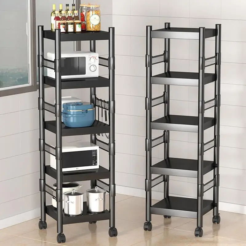 

Kitchen Storage Rack For Goods Fridge Side Shelf Bathroom Organizer Shelf Gap Holder Rack Pot Microwave Storage Rack With Wheel