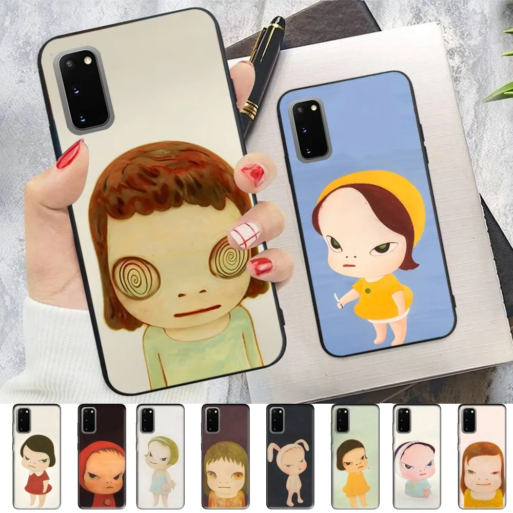 Y-Yoshitomo Girl NaraS Phone Case For Samsung S 9 10 20 21 22 23 30 23 24 Plus Lite Ultra FE S10lite Fundas