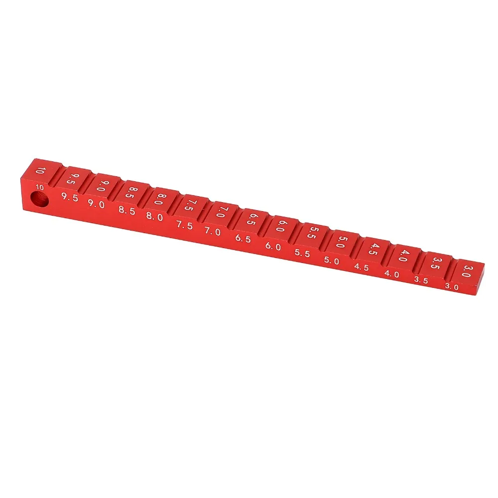 2 Pcs Aluminum Alloy Ride Height Gauge 3‑10mm With Clear Scale RC Ride Height Gauge Chassis Ride Height Gauge Measure RC Car