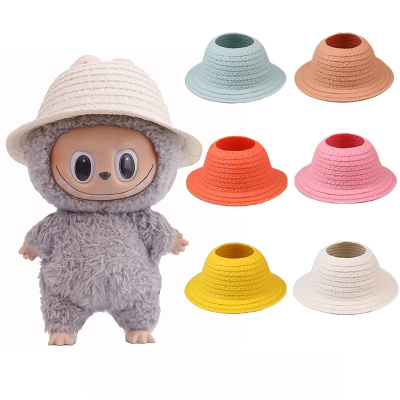 【Only Hat】Cut Mini Doll Hat For V1 V2 V3 LABUBU Hat with Ear Cutouts, Open Top, Perfect for Sitting Parties and Rustic Accesso
