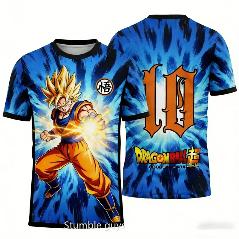 Dragon Ball T-Shirt Jungen Kleidung Mädchen Kinder Fußballtrikot Goku Damen Super Saiyan God Fußball Sportbekleidung