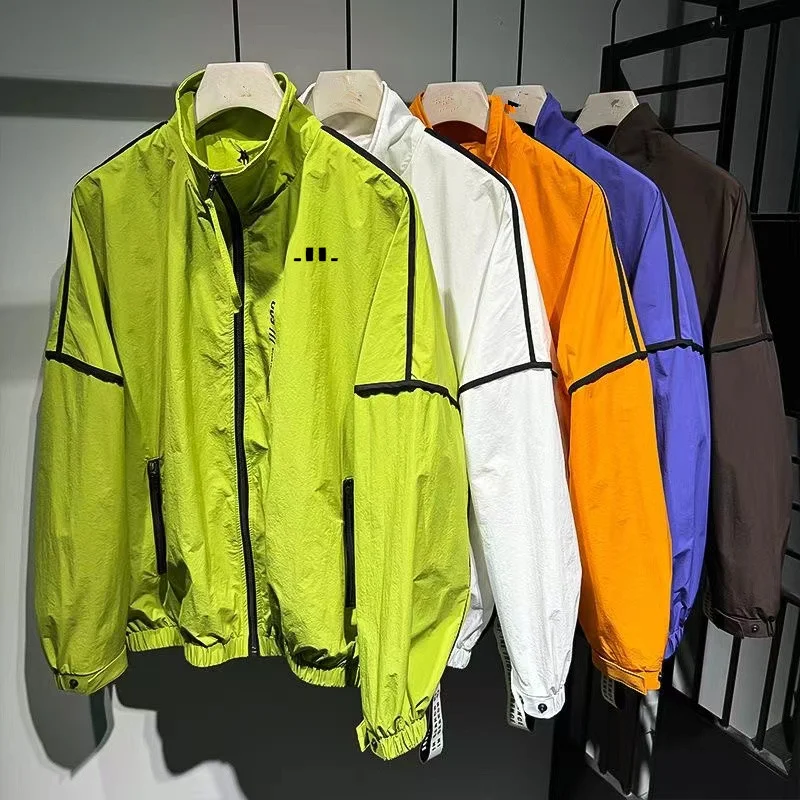 

Новая летняя корейская солнцезащитная куртка для гольфа, мужская модная повседневная куртка для гольфа, легкая солнцезащитная свободная одежда для гольфа для мужчин