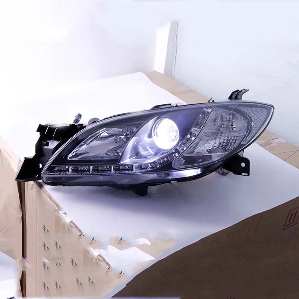 

For Mazda 3 2006-2012 Xenon Lights Headlights Assembly Dynamic Streamer Daytime Running Lights Front Lamp Head Light