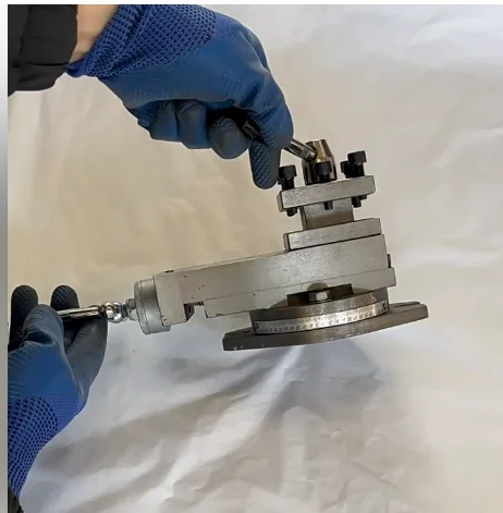 Mini Lathe Tool Post Assembly Small Compound Rest Quick Change Tool Holder for Bench Lathe