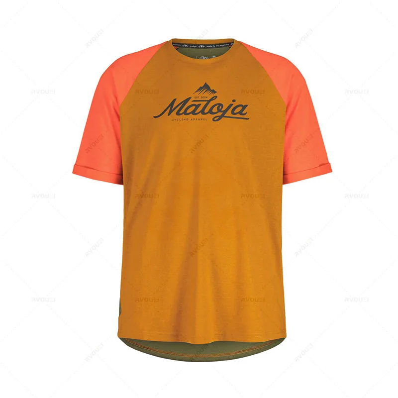 Malojaing-camisetas de Motocross para bicicleta de montaña, Maillot DH para Ciclismo de descenso