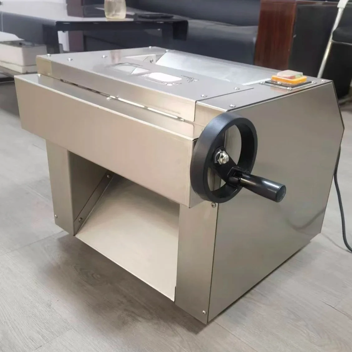 Machine Desktop Pasta Machine Stainless Steel Noodle Maker for Restaurant Bakery Electric Dough Roller Pressing Making