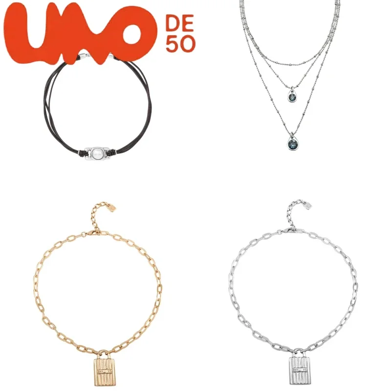 UNOde50 Halskette aus 24-karätigem Gold und Silber – hochwertiges Modeaccessoire mit Rabatt