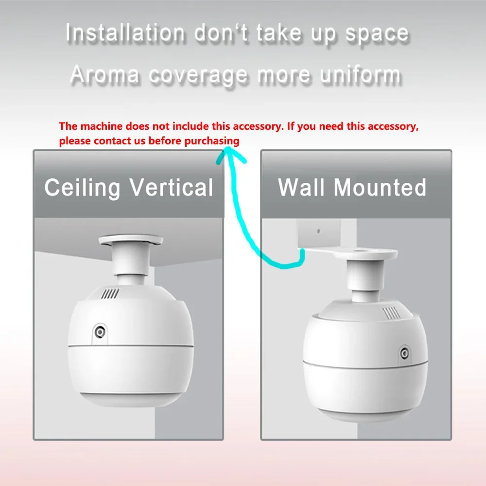 Difusor de fragancia para habitación, 250ml, máquina de Aroma montada en la pared del techo del Hotel, WIFI/Bluetooth, Control inteligente por aplicación