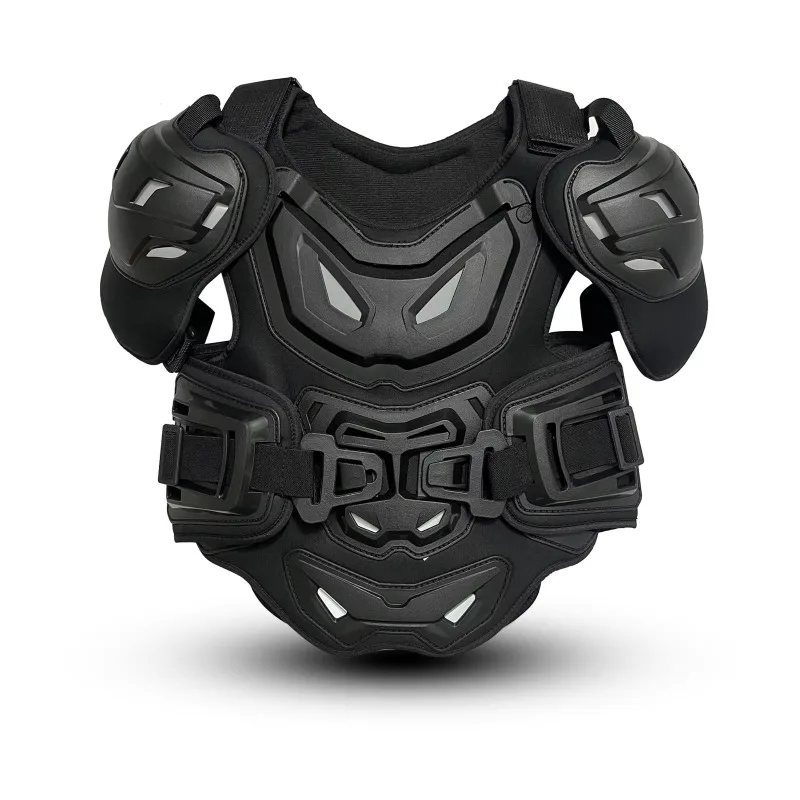 OEM Customised Black White One Size Motorcycle Off-Road Riding Chest Back Protector Body Armor Vest Jacket