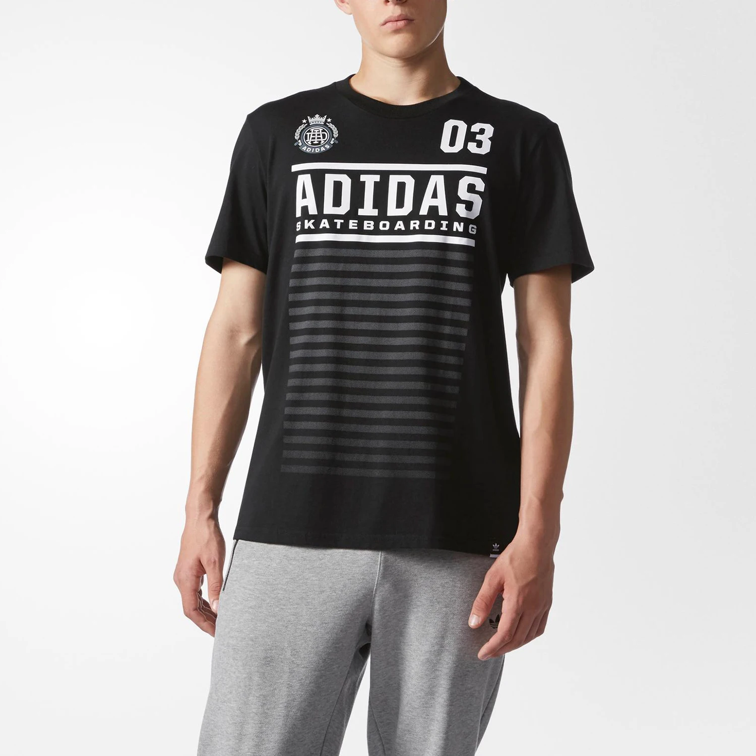 Adidas genuine summer new clover men's casual sports T-shirt BJ8697