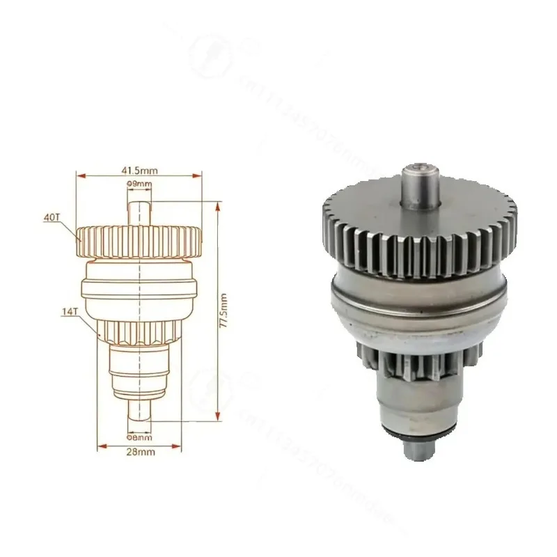 Starter Bendix For For KTM 250 300 2017-2022 55440126000 GT125 ET150 Piaggio Fly 125 Fly 150 Liberty 125 150 200