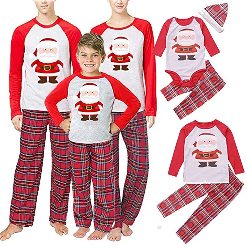 Cozy Family Matching Pajamas Set Festive Christmas Sleepwear Collection for the Whole Family Matching Long Nightwear