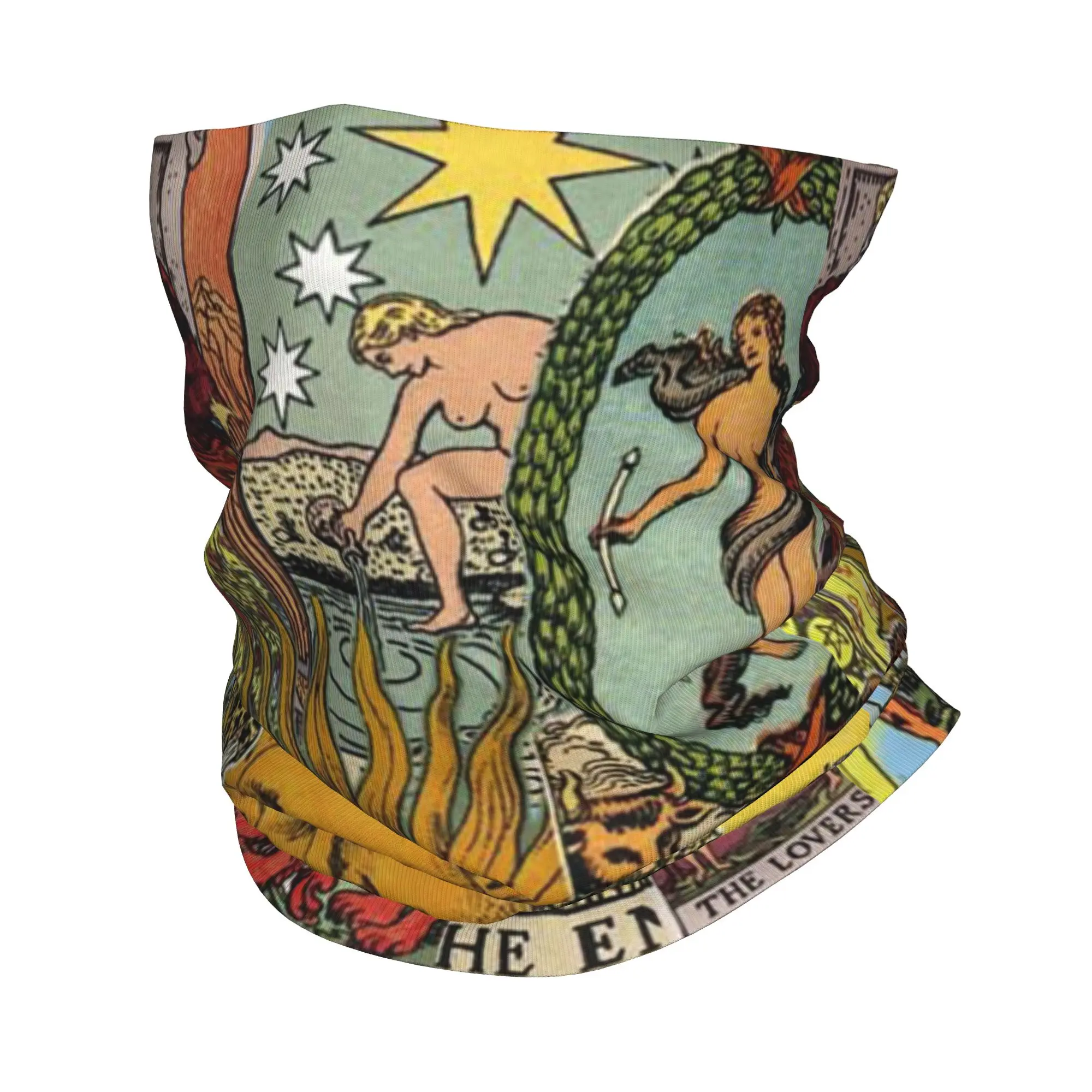 

The Sun Tarot Card Patch Print Bandana Neck Gaiter Printed Wrap Mask Scarf Multifunction Face Mask Riding For Men Women Adult