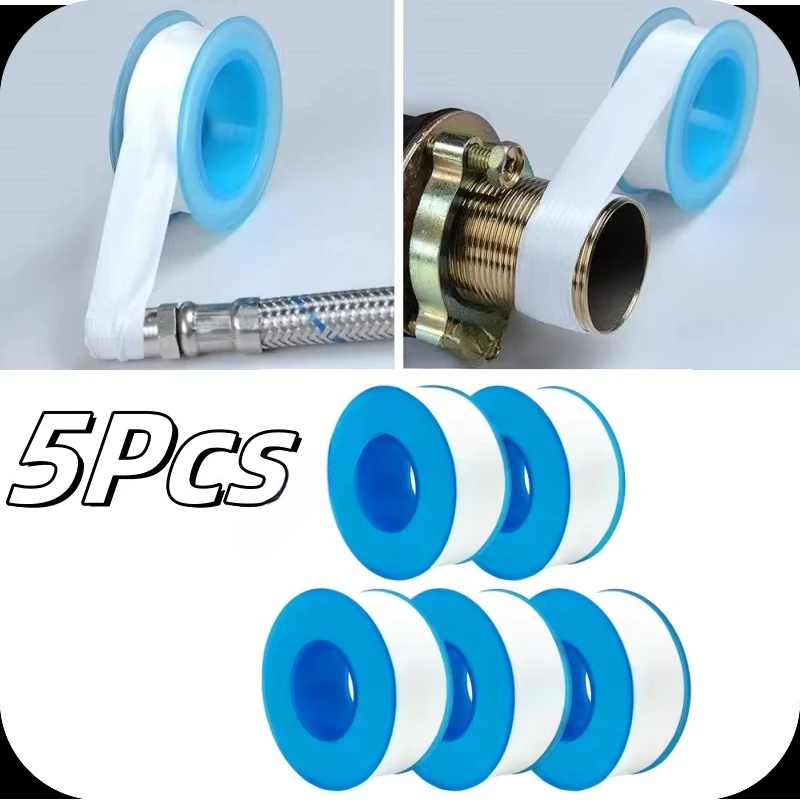 1/3/5Pcs 3 Meters PTFE Thread Sealing Pipe Tape Gas Water Tape Waterproof Engineering Dedicated Duct Tap Evacuum Seal Roll