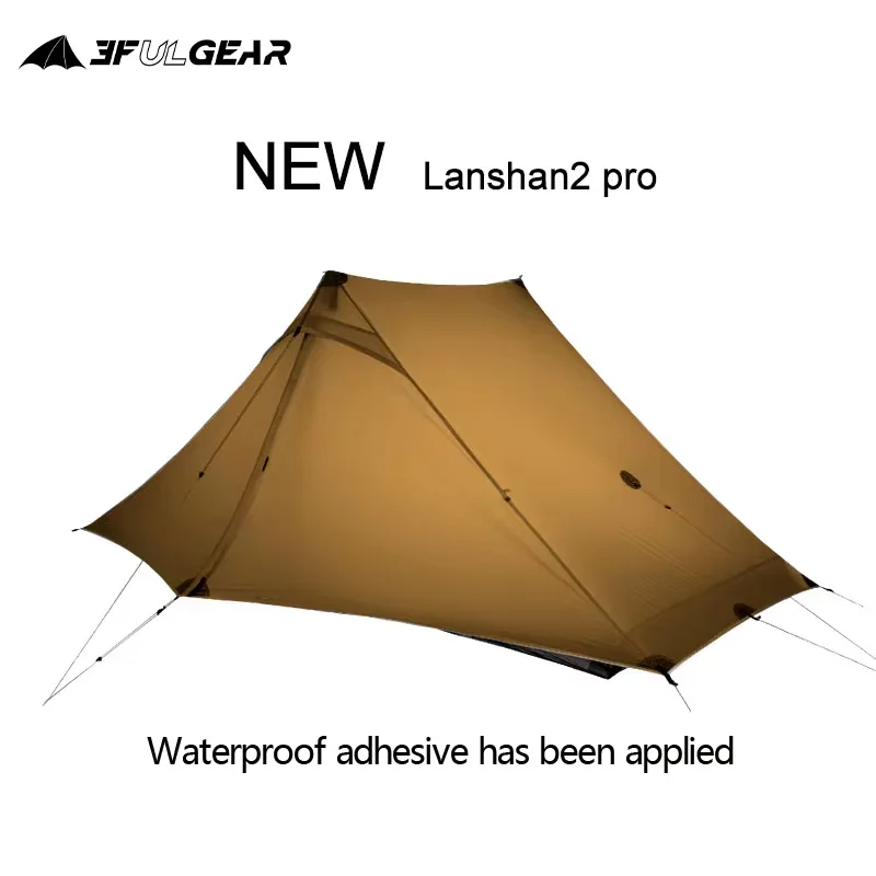 3F UL GEAR Lanshan 2 Pro 2 Person 3-4 Season Outdoor Camping Tent  Professional 20D Ultralight Nylon Both Sides Silicon Tent