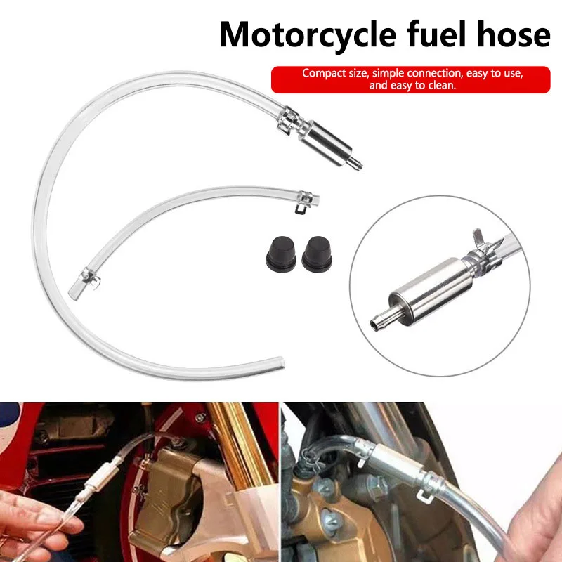 Oil Extraction Pipe Rubber Brake Bleeder Motorcycle Fuel Pipe Check Valve Clutch Hydraulic Brake Release Tool Motorcycle tool