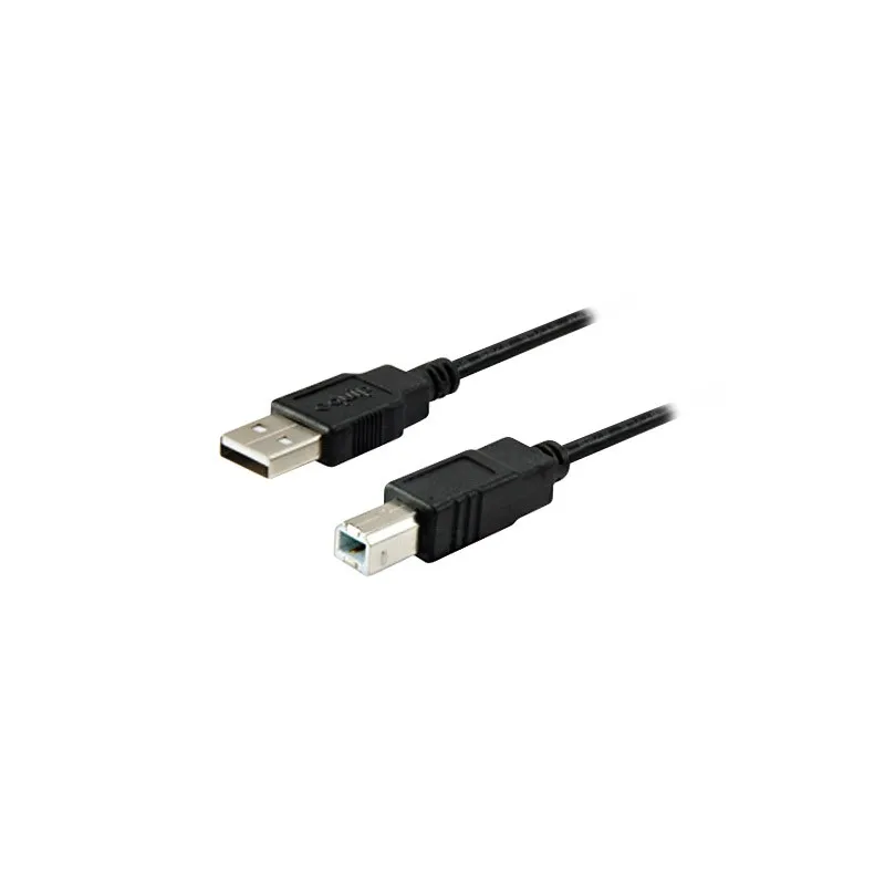 Equip USB-B USB-A 2.0 male to male printer Cable 1.8m 128860 tintasycartuchos.com