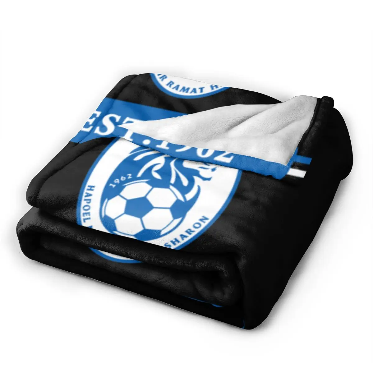 Israel Hapoel Nir Ramat HaSharon Fc Fleece Blanket Ultra Soft Flannel Blanket Digital Printed All Season Premium Fluffy