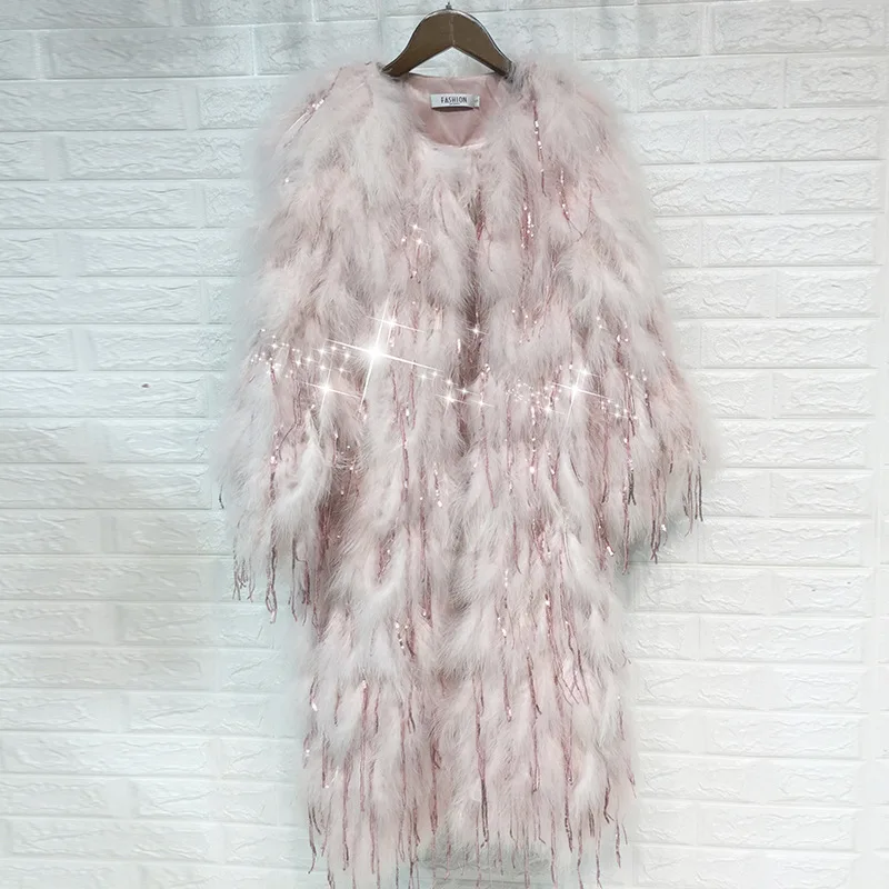 Real Raccoon Fur Coat For Women Autumn Winter New Fashion Short Double Faced Real Fur Coat Princess Style Y4215