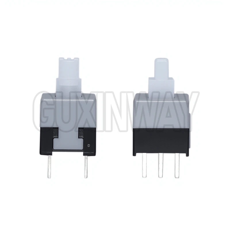 10PCS 8.5X8.5mm 8.5*8.5mm Mini Push button switch 6Pin Push Tactile Power Micro Switch Self lock On/Off button Latching switch