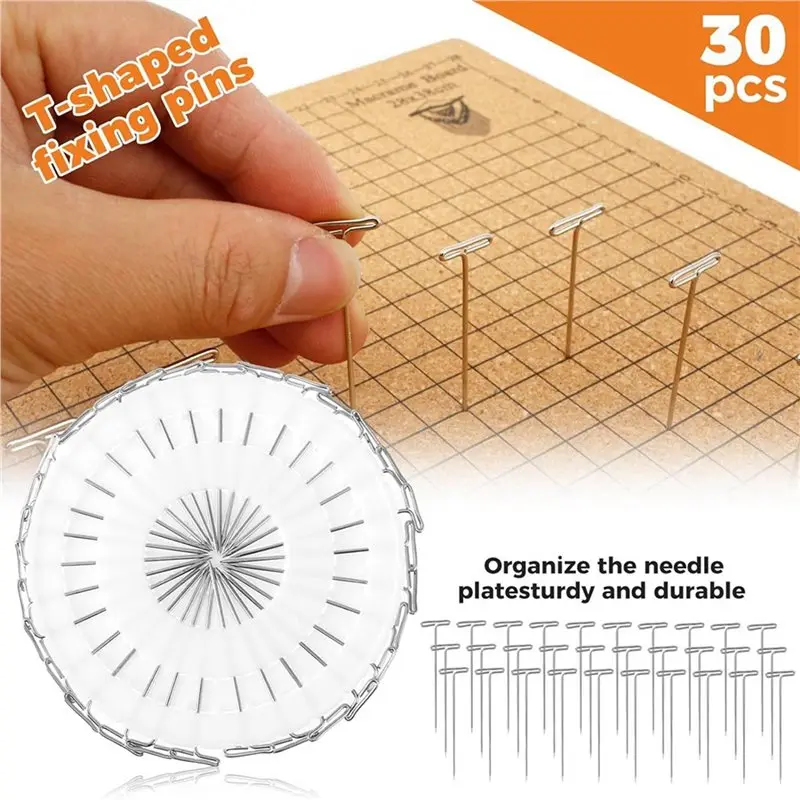 لوح SDFC-Macrame وحامل معدني قابل للتعديل، لوحة مشروع Macrame مزدوجة الجانب مقاس 12 × 16 بوصة مع دبابيس، لشعر مستعار سوار الحبال #3