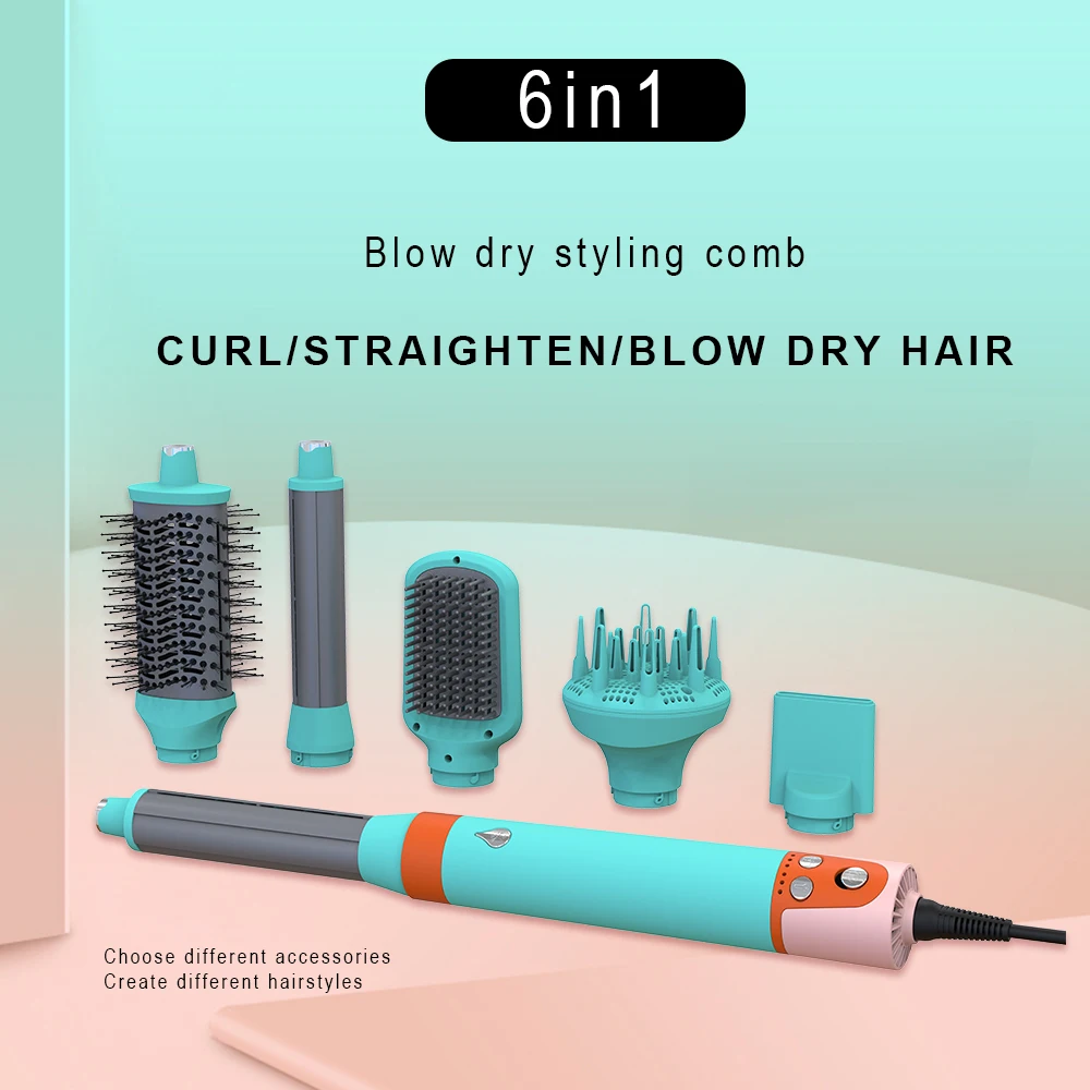 Hot Selling Professional Hair Dryer Brush Set 6 in 1 BLDC High-Speed Brushless Hot Air for Beauty Salon Multi Styler