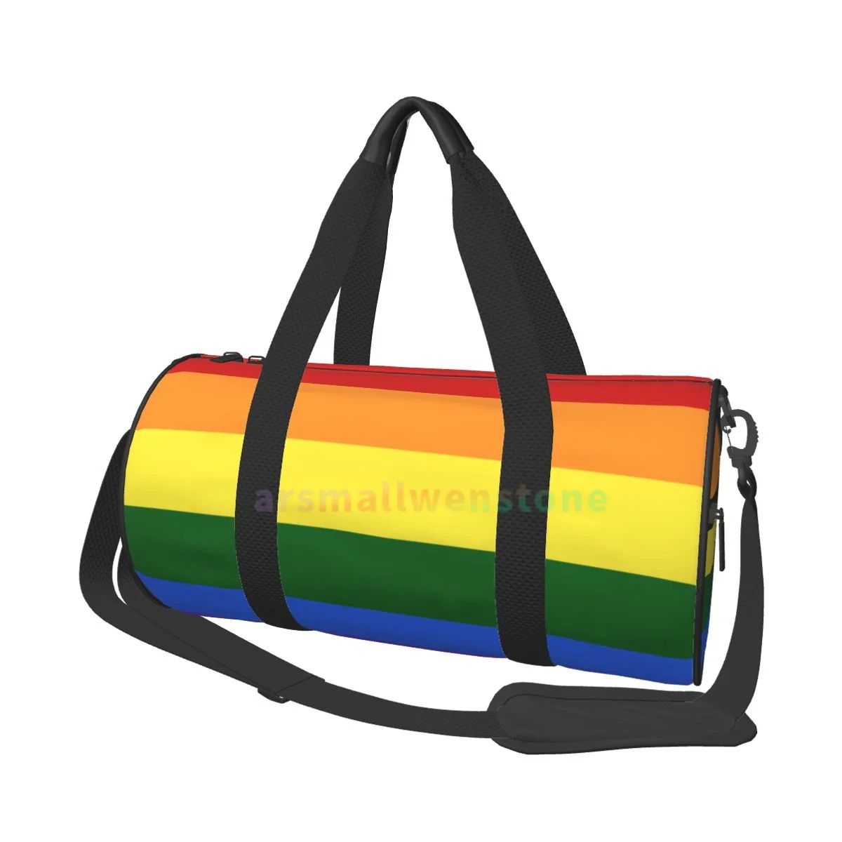 Rainbow LGBT Pride Yoga Bag Workout Durable Backpack Handbags Round Outdoor Fitness Bags Travel Duffle Bag