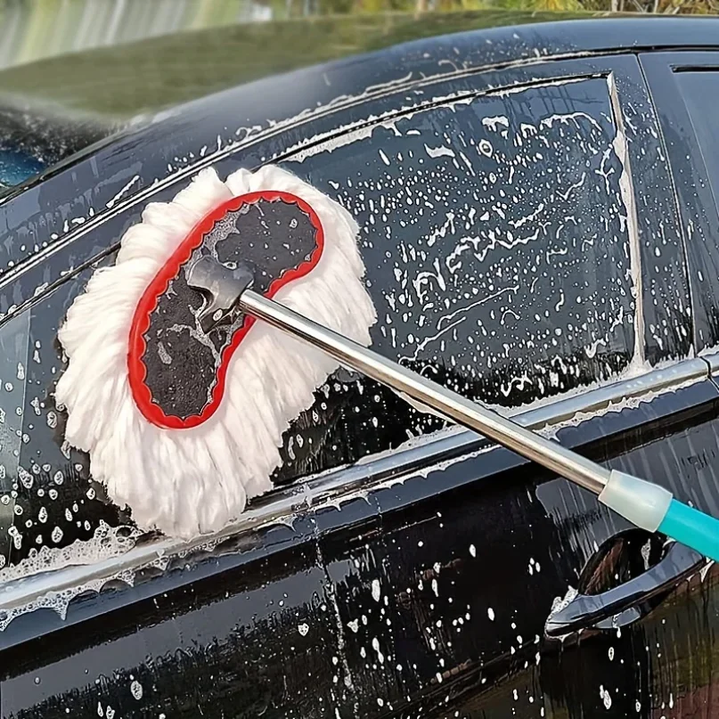

Soft Bristle Car Wash Brush Dust Removal Mop, High Water Absorption Easy Clean Cleaning Tool for Cars RV Trucks