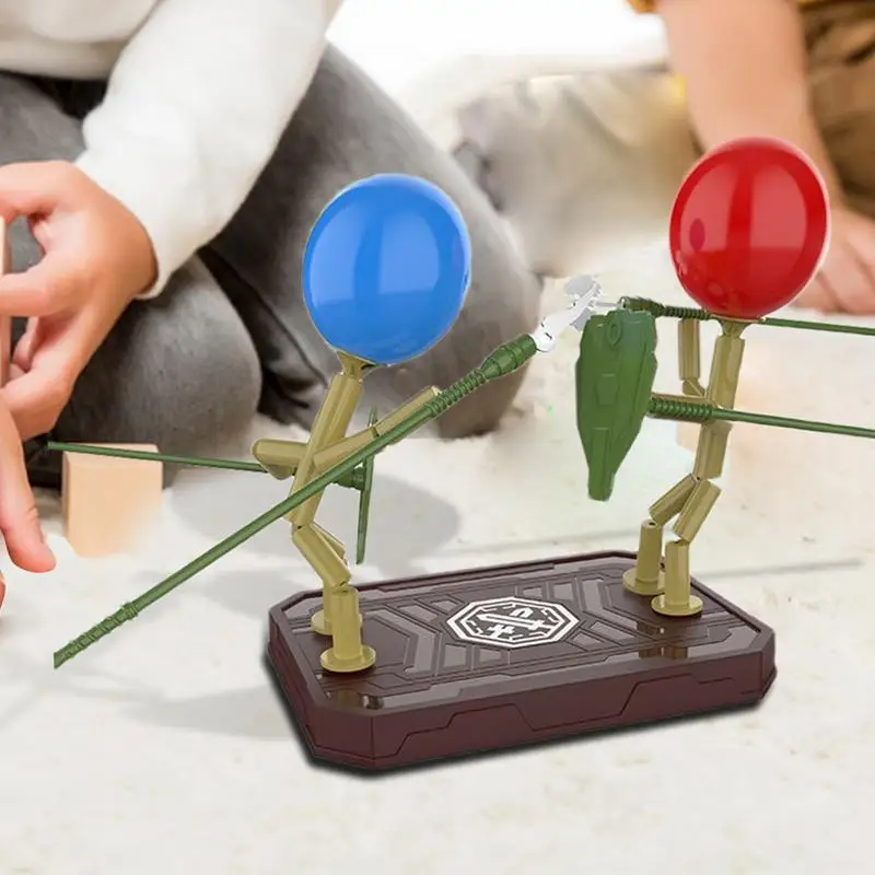 Balloon Bamboo Man Battle Table Games Fast-Paced Balloon Fighting Toys Interactive Bamboos Man Bots Battle Game Party Supplies