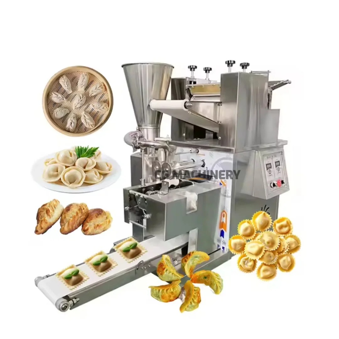 #Industrial Full Automatic Dumpling Filling Machine Half Moon Shaped Momo Maker Machine Automatic Dumpling Gyoza Making Machine