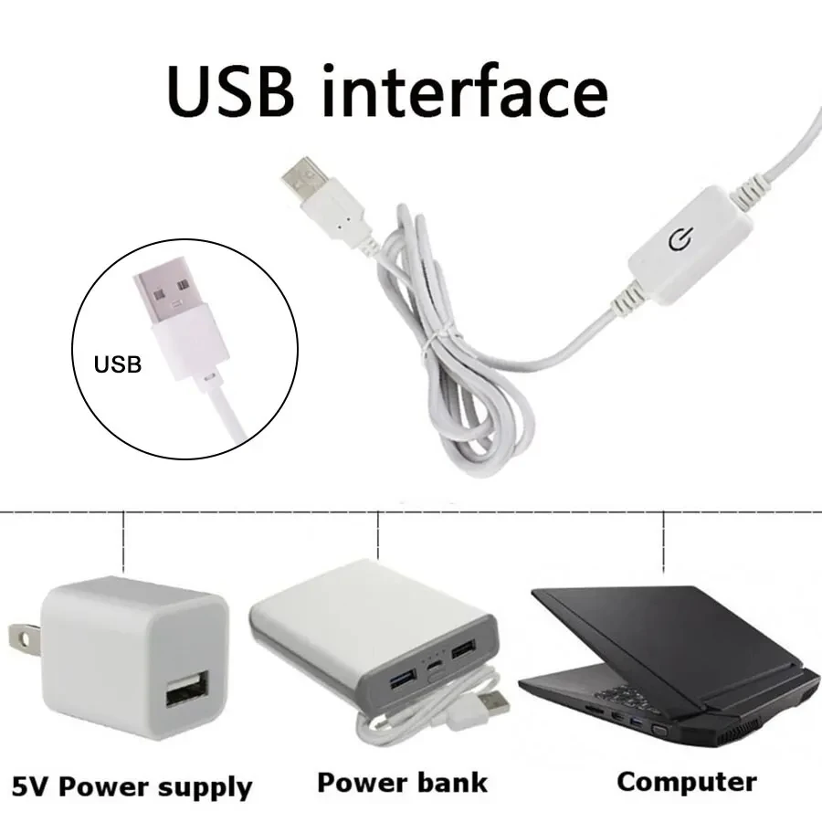 Inteligentne paski LED USB DC 5V Przełącznik dotykowy LED 30 diod LED/m 2835 Ściemnialna elastyczna lampa do pokoju Kuchnia Schody Szafka