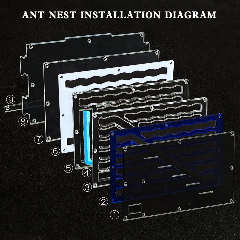 150mmx110mm test tube Moisture big space Ant Nest ,Ant Farm Acrylic,Insect ants Villa House Ants Ecological Workshop