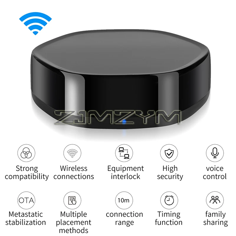 Hub de gateway multimodo 3 em 1 ZigBee Smart Home Bridge sem fio Bluetooth Mesh WiFi IR Controle Remoto Smart Life