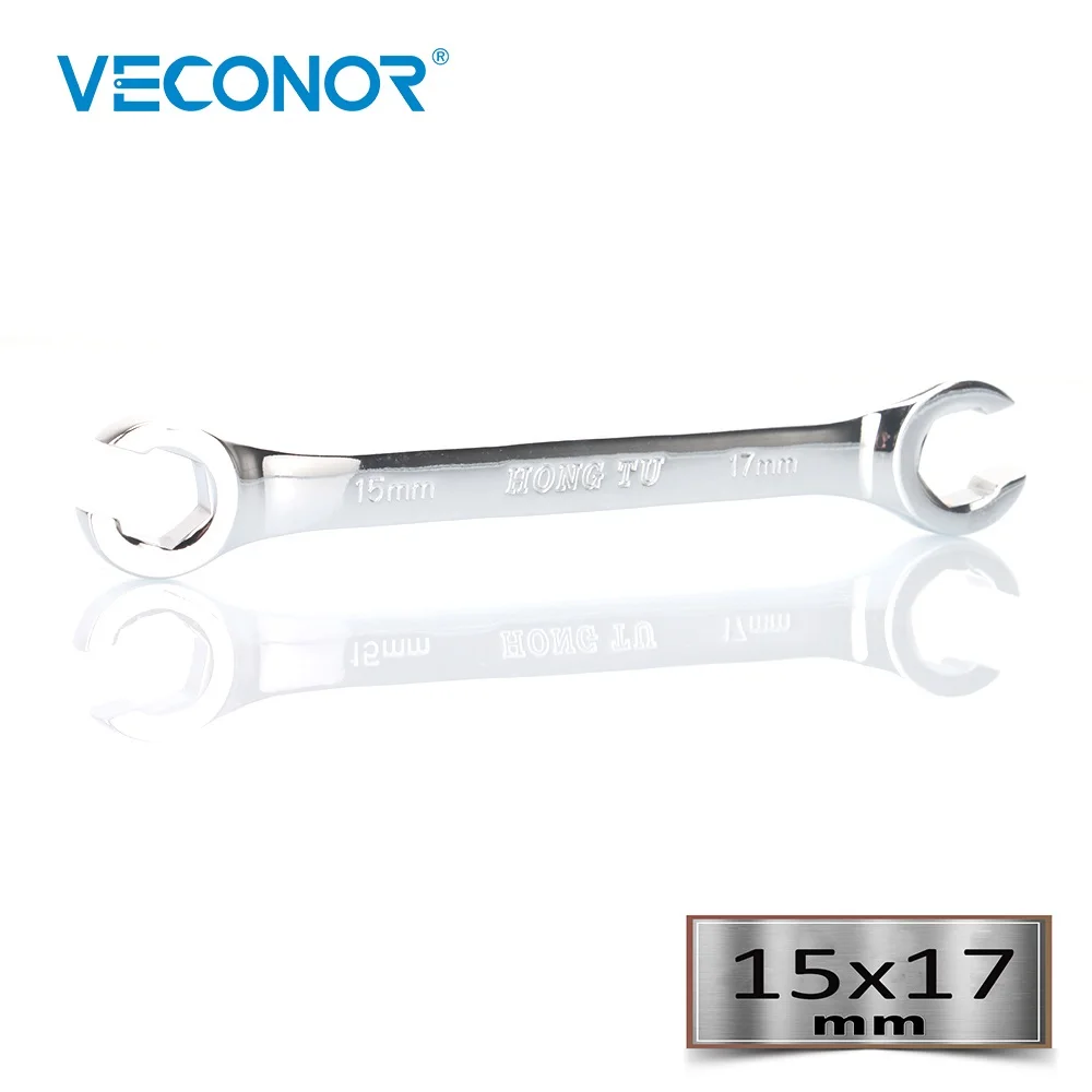 Chave Chave de Porca Alarme Chave de Tubo de Óleo Multitool de Alto Torque Polonês de Espelho 15×17 16×18 mm