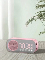 Wireless Bluetooth Speaker, Multi-functional Loud Subwoofer Clock, Mini Smart Alarm Clock Speaker