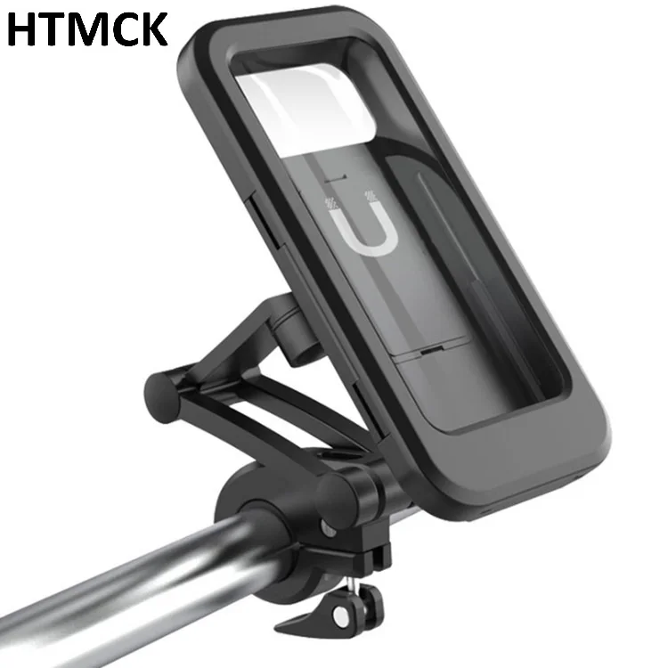 360 ° Soporte Giratorio Impermeable para Teléfono Móvil de Motocicleta, Soporte Universal para GPS de Bicicleta