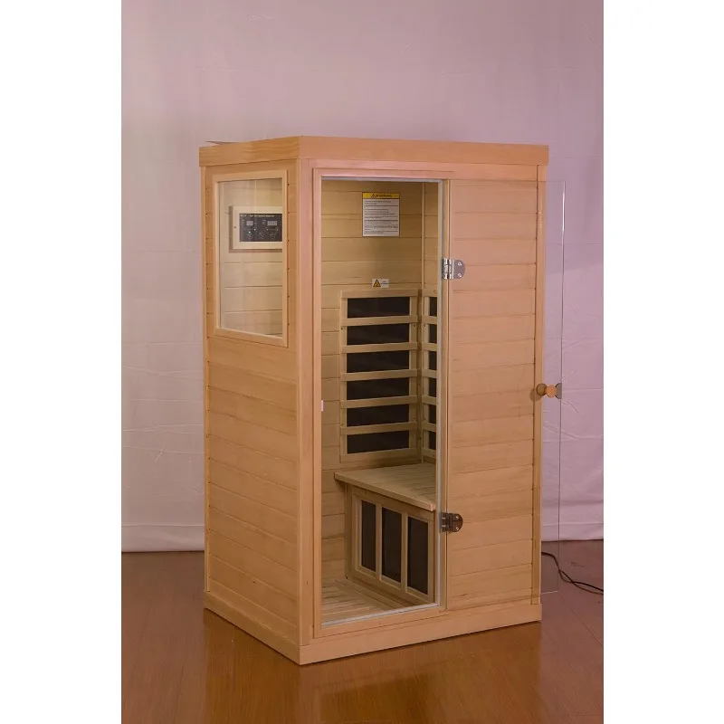 Sauna Home Sauna Box 1 Person Far  Person Sauna for Home with LCD Display & Bluetooth on The Left ，home.