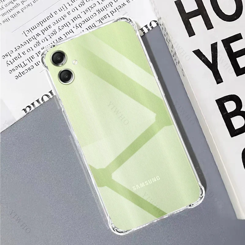 Clear Phone Case For Samsung Galaxy A05 SM-A055F Thickened Transparent Case For Sansung A 05 Shockproof Anti-scratch Covers TPU