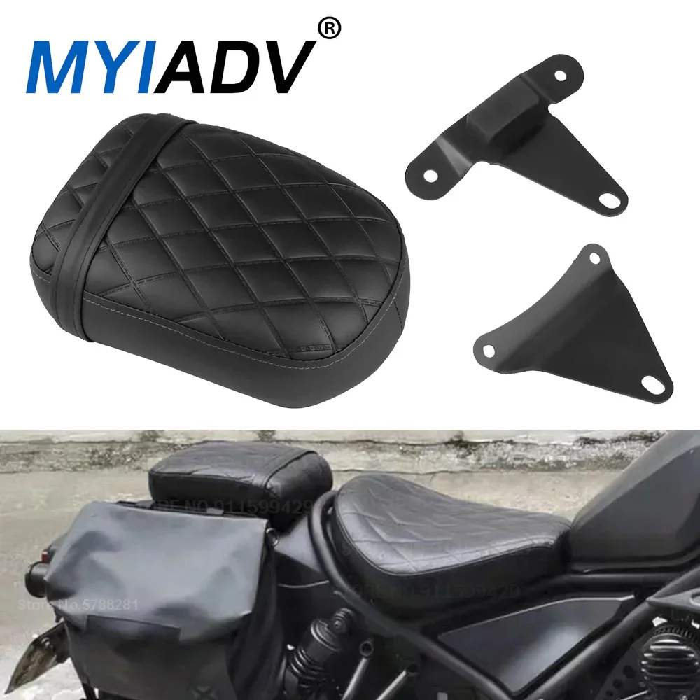 Seat Cushion Cover For Honda Rebel CM/CMX 1100 CM1100 CMX1100 2021-2023 2024 Synthetic Leather Motorcycle Rear Passenger Seat