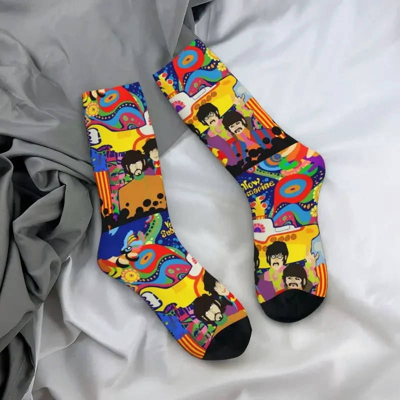 Y2K The Beatle Heavy Metal Rock Mens Crew Unisex Fashion Spring Summer Autumn Winter Dress Socks