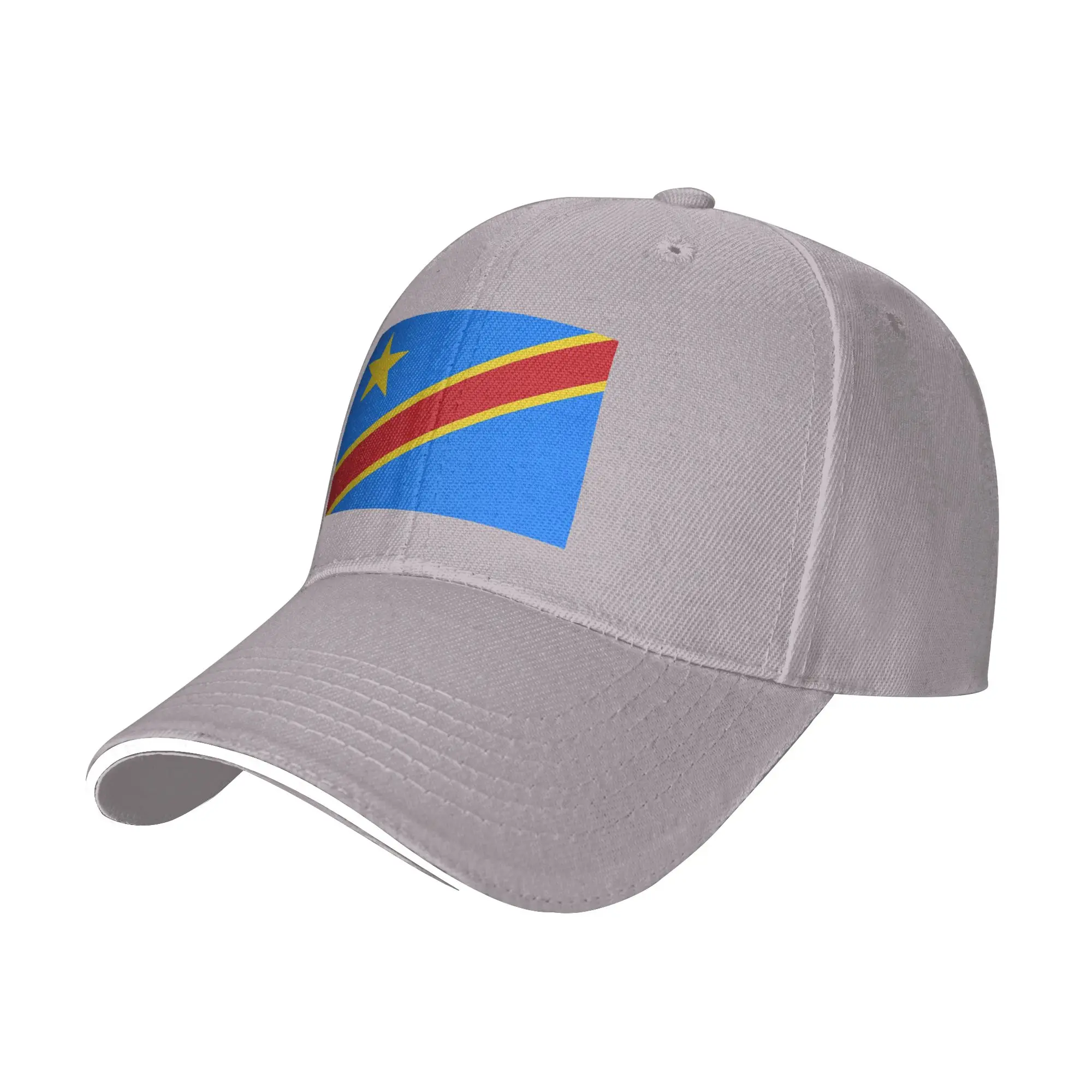 National Flag Democratic Republic of the Congo Cap Baseball Caps Adjustable Hat Hip Hop Summer Unisex Baseball Hats Customizable