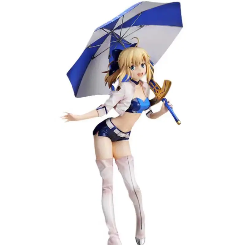 

In Stock Original Genuine Fate/stay Night Saber TYPE-MOON Racing Ver Anime Action Figure Model Toy Authentic Character Doll Gift