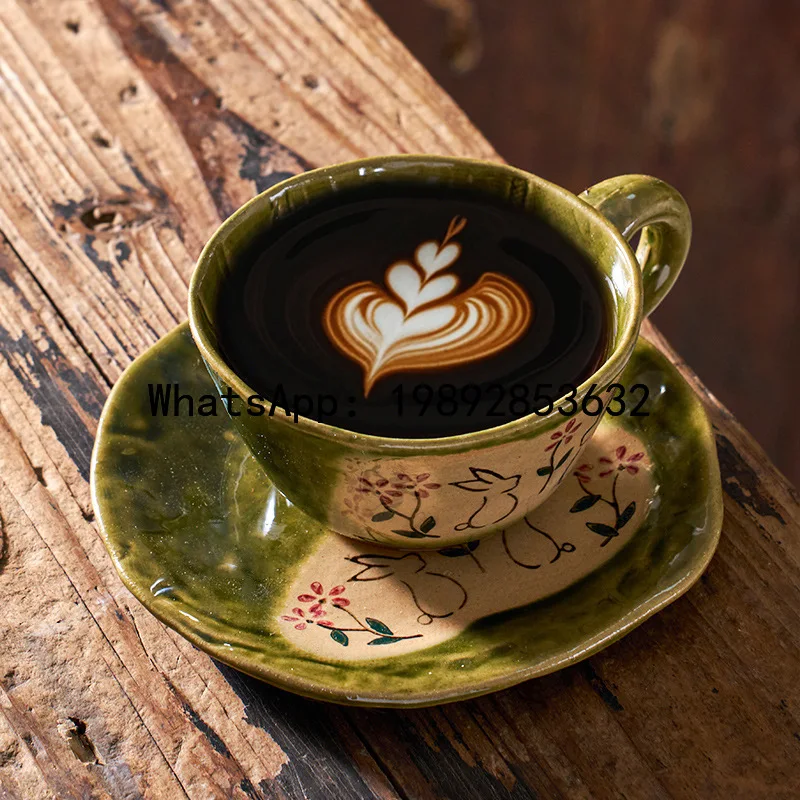 Picture 6: CB retro afternoon tea cup high value high sense light luxury latte ceramic cup